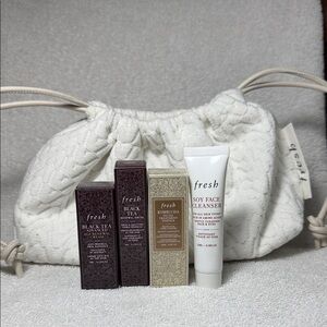Fresh Skincare Essentials Pouch Mini Set - Brand New!
